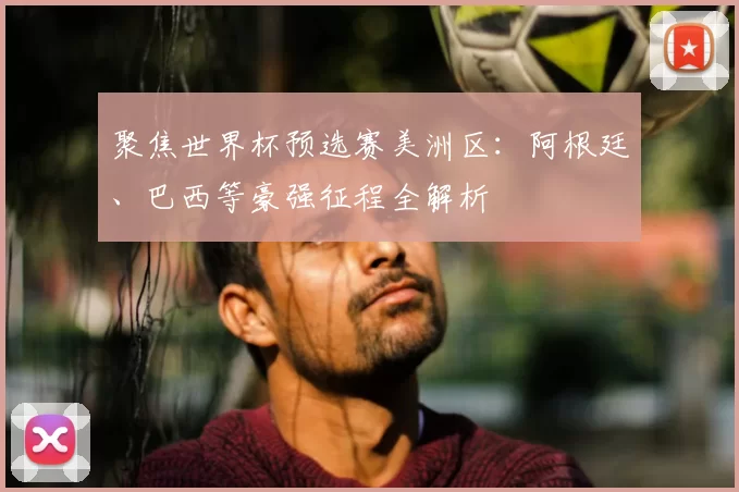 聚焦世界杯预选赛美洲区：阿根廷、巴西等豪强征程全解析