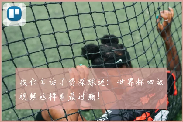 我们专访了资深球迷：世界杯回放视频这样看最过瘾！